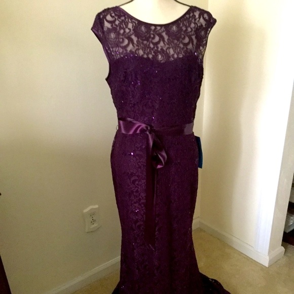 Simply Styled Dresses & Skirts - Sequin Lace purple Gown